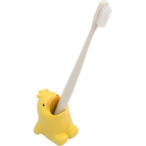 Lot de 2 porte-brosses à dents en forme de poulet, porte-brosses à dents original, porte-stylo en résine, organisateur de salle de bain créatif (1/5)