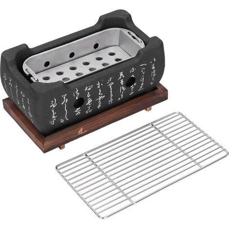 Barbecue japonais Grill Mini ménage en alliage d'aluminium Charcoal Barbecue Poêle Four Accessoires (1/4)
