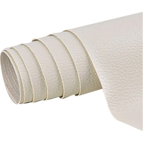 Selbstklebender Lederreparaturflicken aus PVC für Möbel, Sofas und Haushalte, 50 x 137 cm-Beige