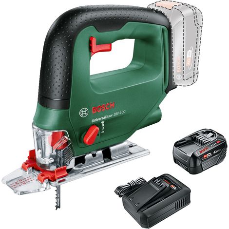 Bosch 0603011100 UniversalSaw 18v 18V-100 Cordless Jigsaw + 4AH Battery Kit