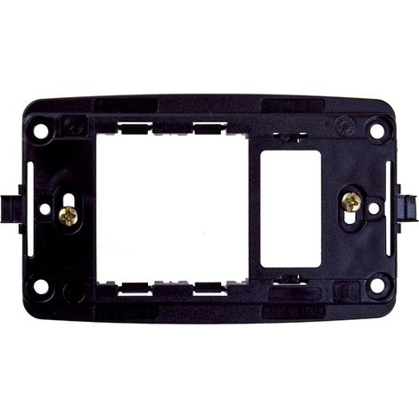 Supporto Presa Schuko+1 Posto Scatola Tonda E Rettangolare (Master Cod. 00376)