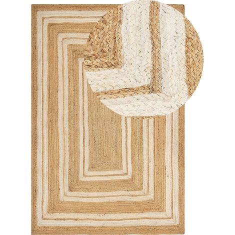 Rug ELMALI Beige 200 x 300 cm Jute (1/5)