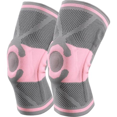 Genouillère de fitness avec coussinet rotulien en gel et stabilisateurs latéraux à ressort, protections pour la course, les déchirures du ménisque, l'arthrite, le soulagement des douleurs articulaires (1/5)