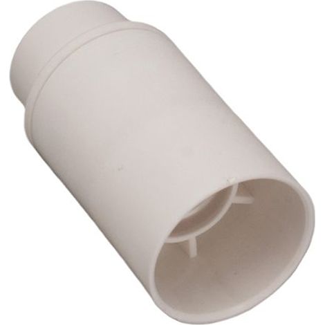 Douille E14 2A 250V corps lisse blanc
