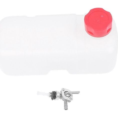 Ensemble de réservoir de carburant en plastique pour moteur E43 chinois (bouchon de filtre, robinet, pompe) (1/5)