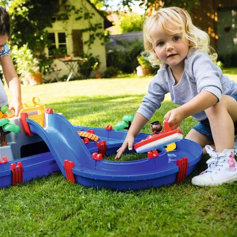 [GEBRAUCHT] B-Ware AquaPlay Mountain Lake Spielset mit Booten und Figuren für Kinder ab 3 Jahren (1/2)