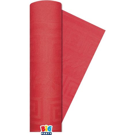 Big Party Tovaglia Carta Damascata 1,20 x 5 mt Rosso