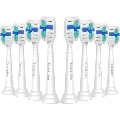 Têtes de Brosse à Dents Compatible avec Sonicare -Brossettes de Rechange Compatible avec Sonicare Brosse à dents, 8pcs (1/5)