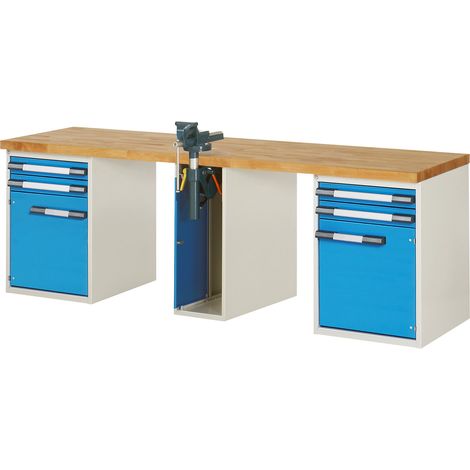 eurokraft pro, Établi, système modulaire Série 7000, 4 tiroirs (1/2)