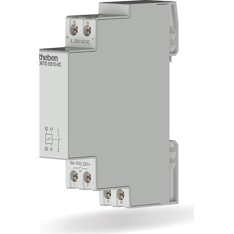 Theben OKTO ES12-UC elektronischer Stromstoßschalter, 1 Schließer, LED BIS 600W (1/5)