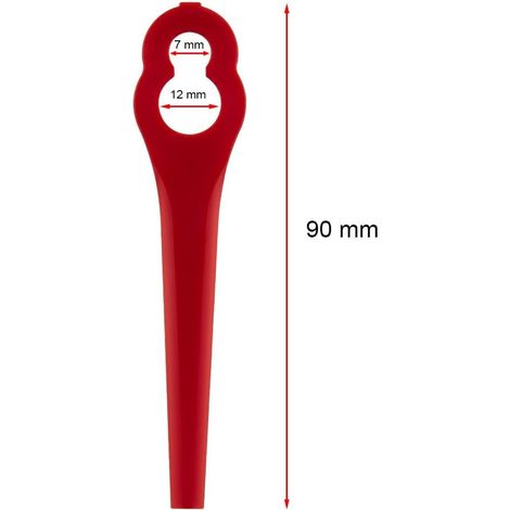Confezione da 100 lame di ricambio universali per tagliaerba elettrici - Lame in plastica resistenti - ALTRO (1/3)