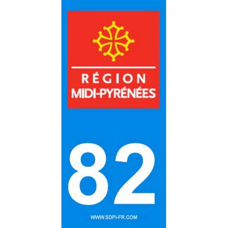 ADHESIFS REGION DEPARTEMENT 82 OCCITANIE X2