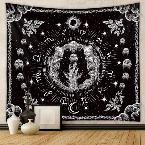 Tapisserie, tissu de fond, tapisserie tendance, tapisserie décorative de style bohème, 73 x 95 cm
