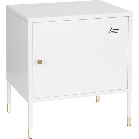 Metallschrank / Sideboard UMEO Metall weiß hjh OFFICE (1/5)