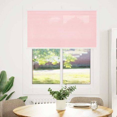 Maison Exclusive - Tenda Plissettata Rosa 110x150 cm Larghezza Tessuto 109,4 cm