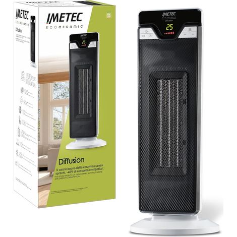 Imetec Diffusion Indoor Schwarz, Weiß 2200 W Elektrischer Raumheizlüfter