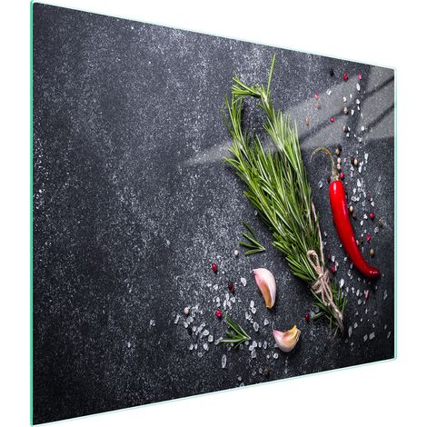 TAGLIERE IN VETRO 52x30 ARDESIA (1/5)