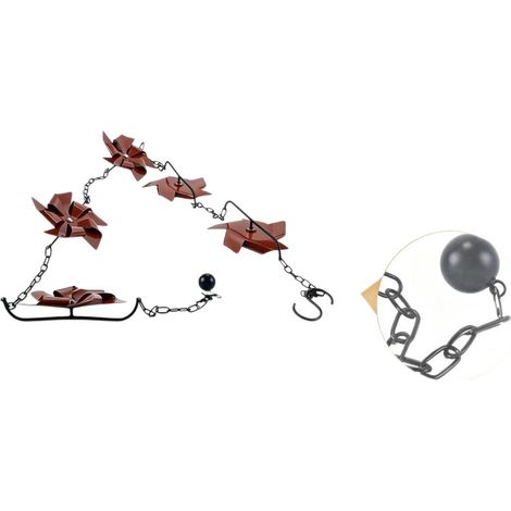 Cadenas de lluvia de metal hechas a mano, cadenas de lluvia para aleros exteriores, cadenas de drenaje (1/4)