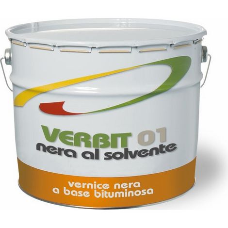 Vernice Nera a Base Bituminosa Verbit Laiv 4 kg Impermeabilizzante