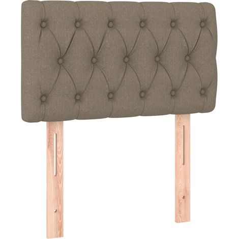vidaXL Testiera Tortora 80x7x78/88 cm in Tessuto (1/5)