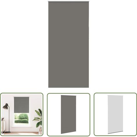 vidaXL Verdunkelungsrollo Grau 110x210cm Stoffbreite 105,7cm Polyester (1/5)