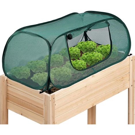 Couverture végétale pour rangées de jardin, couverture végétale pour plates-bandes, filet d'ombrage pour protéger les semis, Vert (1/5)