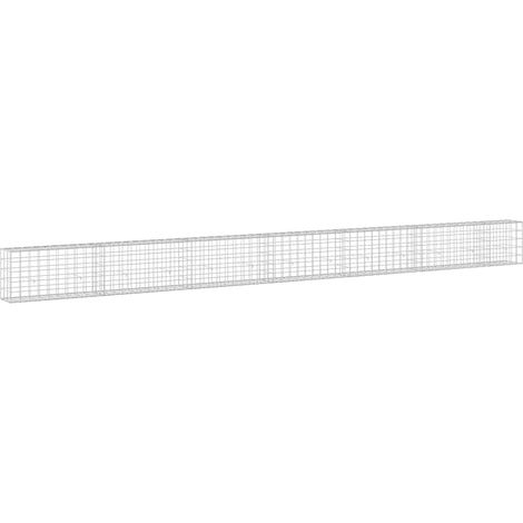 Gabion avec fil de 5 mm et maille de 10x10 cm 650x30x50 cm vidaXL (1/5)