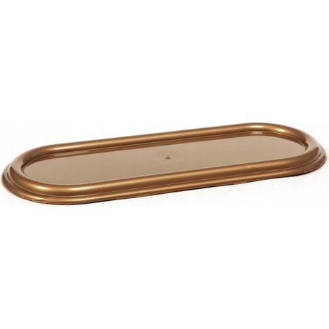 Ovale Kerze 400 mm - goldmetallic - Lamella 1 Stück. (1/2)