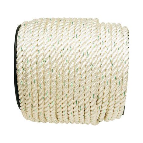 câble en polyamide blanc 6 mm/100 m