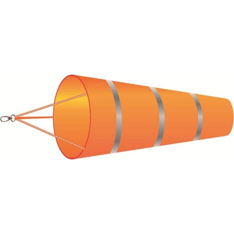 Manche À Air Avec Ceinture Réfléchissante,Manche À Vent,60 cm Manche À Air Extérieur,Suspendu Manche À Vent,Indicateur De Direction Du Vent (1/5)