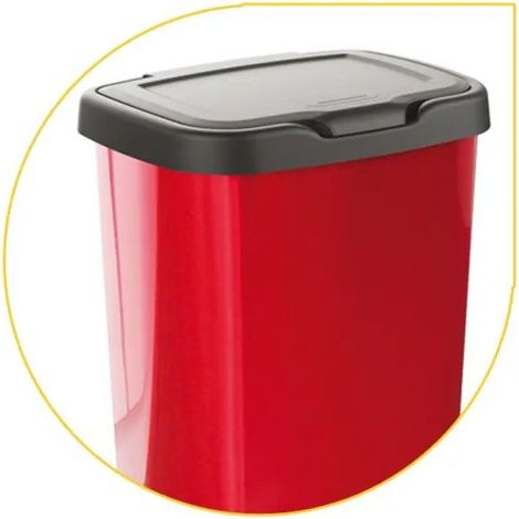 Pedalabfalleimer Jive rot 20 l 33,2 × 25,2 × 45,8