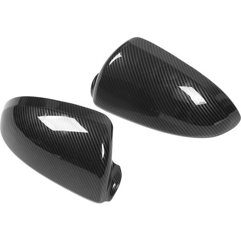 Boîtier de rétroviseur extérieur style fibre de carbone, cache de rétroviseur latéral de porte, remplacement pour Smart Fortwo W451 2009‑2015 (1/5)