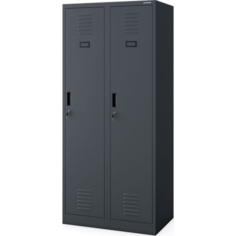 Armoire industrielle en métal pour les documents KACPER, 800 x 1800 x 500 mm, anthracite