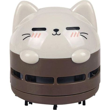 Mini aspirateur de bureau, mini aspirateur à miettes, sans fil, rechargeable par USB, silencieux et économe en énergie. (1/5)