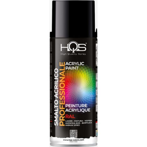 Mattschwarzer Lack RAL 9005 400 ml HQS