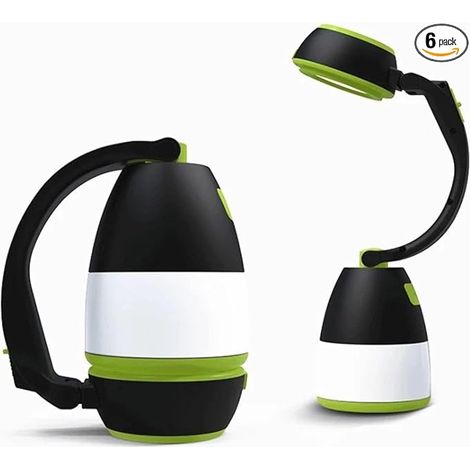 Lanterne multifonction Elite Magic 3 en 1, lampe torche, lampe de camping, lampe de bureau. Nouvelle version améliorée avec batterie au lithium intégrée rechargeable (1 pièce). (1/5)