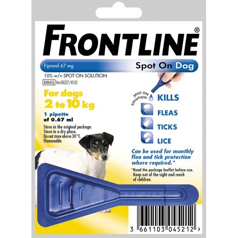 Frontline Spot On Small Dog 2-10kg (1Pipette) - 20166 (1/5)