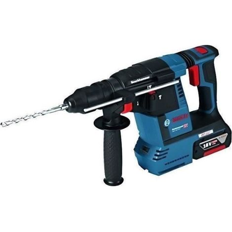 Bosch – Perforateur burineur sans fil 18V – Force de frappe 2,6 J – SDS-plus pour accessoires rapides – Pour béton et maçonnerie