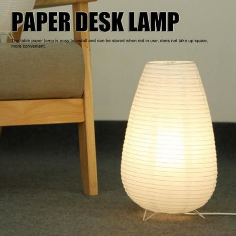 Lampe en papier de table - Tbest - Moderne - Éclairage intérieur - Interrupteur ON/OFF - Ambiance chaleureuse (1/4)
