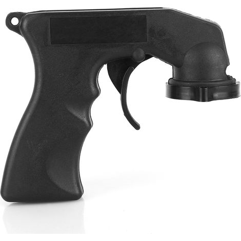 Pistolet pulvérisateur pour bombe aérosol avec poignée ergonomique, gâchette verrouillable et collier de fixation, entretien auto (1/5)