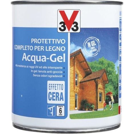 Protettivo Completo Acqua-Gel per Legno Esterno e Interno Colore Pino 0,75 L (1/2)