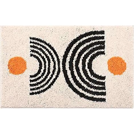 Tapis de salle de bain, tapis de bain beige, couleur crème (1/5)