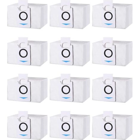 Confezione da 12 sacchetti per aspirapolvere, accessori per aspirapolvere Ecovacs Deebot X1 Omni / X1 e Omni / T20 Omni / T20e Omni, sacchetti di ricambio per la polvere, sacchetto per aspirapolvere d (1/4)