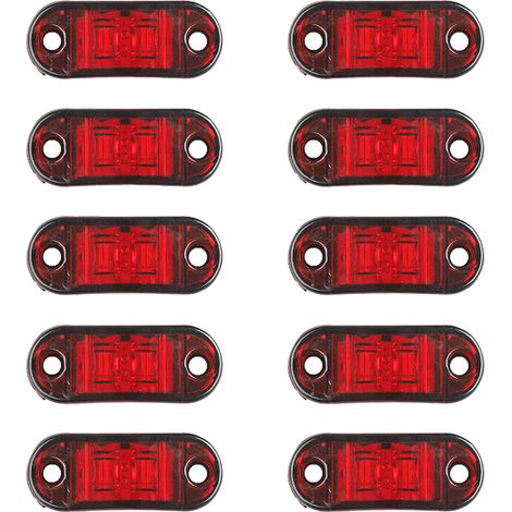 TAISHENGDA-Lot de 10 Feux de Position LED 12V-24V pour Camion et Remorque Feux Latéraux de Signalisation Feux de Gabarit Étanches