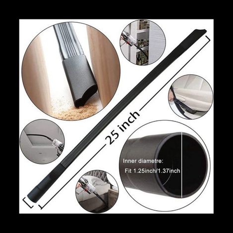Kit De Fixation Universel Pour Aspirateur - Adaptateur Tuyau Aspiration Plastique ABS - Compatible Diamètres Intérieurs 25 32 35 38 48 mm - 12 Pièces (1/5)