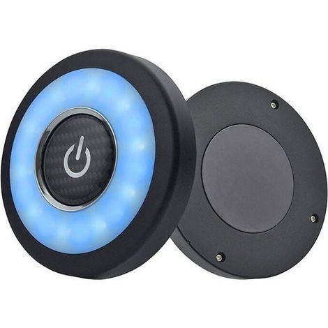 1 x Lampe LED voiture, rechargeable USB, à intensité variable, 3 couleurs, aimant intégré, pour coffre et lecture (1/4)