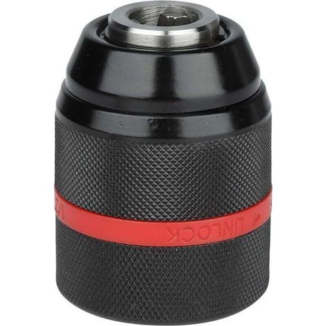 Mandrino autoserrante Enowelir, mandrino senza chiave, 1/2-20UNF 2-13mm, mandrino autoserrante per trapano manuale con serraggio, mandrino per trapano a batteria, mandrino autoserrante per uso multius (1/4)