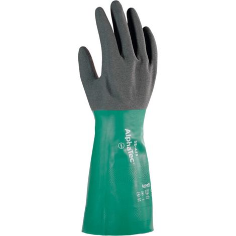 Ansell Paire de gants résistants aux produits chimiques AlphaTec 58-435, Taille des gants: 8