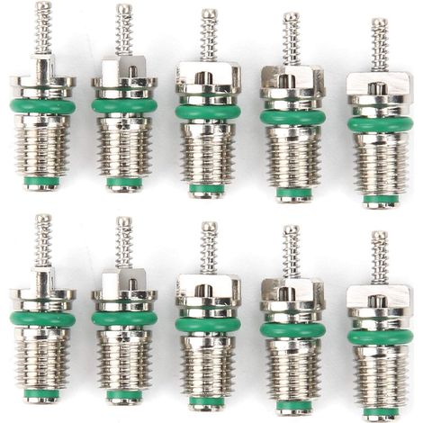 CCYKXANoyau de Valve de climatisation,10 pièces de noyaux de Valve declimatisationdeVoiture Aiguilles résistantes à Haute Pression pour Le réfrigérant R134A