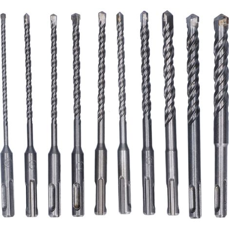 Foret à béton carbone longue 160mm, diamètre 4-14mm, pour marteau perforateur et perceuse à percussion (1/5)